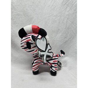 Tokidoki Unicorno Plush - ZAMBA (Small - 7.5 inch) - Red White Black Zebra